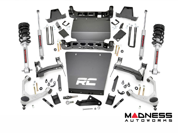 Chevy Silverado 1500 4WD Suspension Lift Kit w/ Forged Upper Control Arms - 7" Lift - N3 Struts Front/ N3 Shocks Rear
